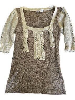 BKE Y2K Short Sleeve Sweater